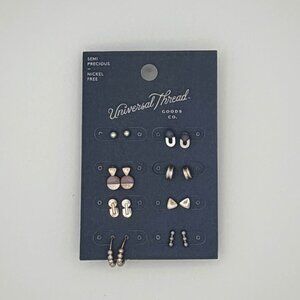 8 pc. Worn Silver Earrings-Universal Thread #2